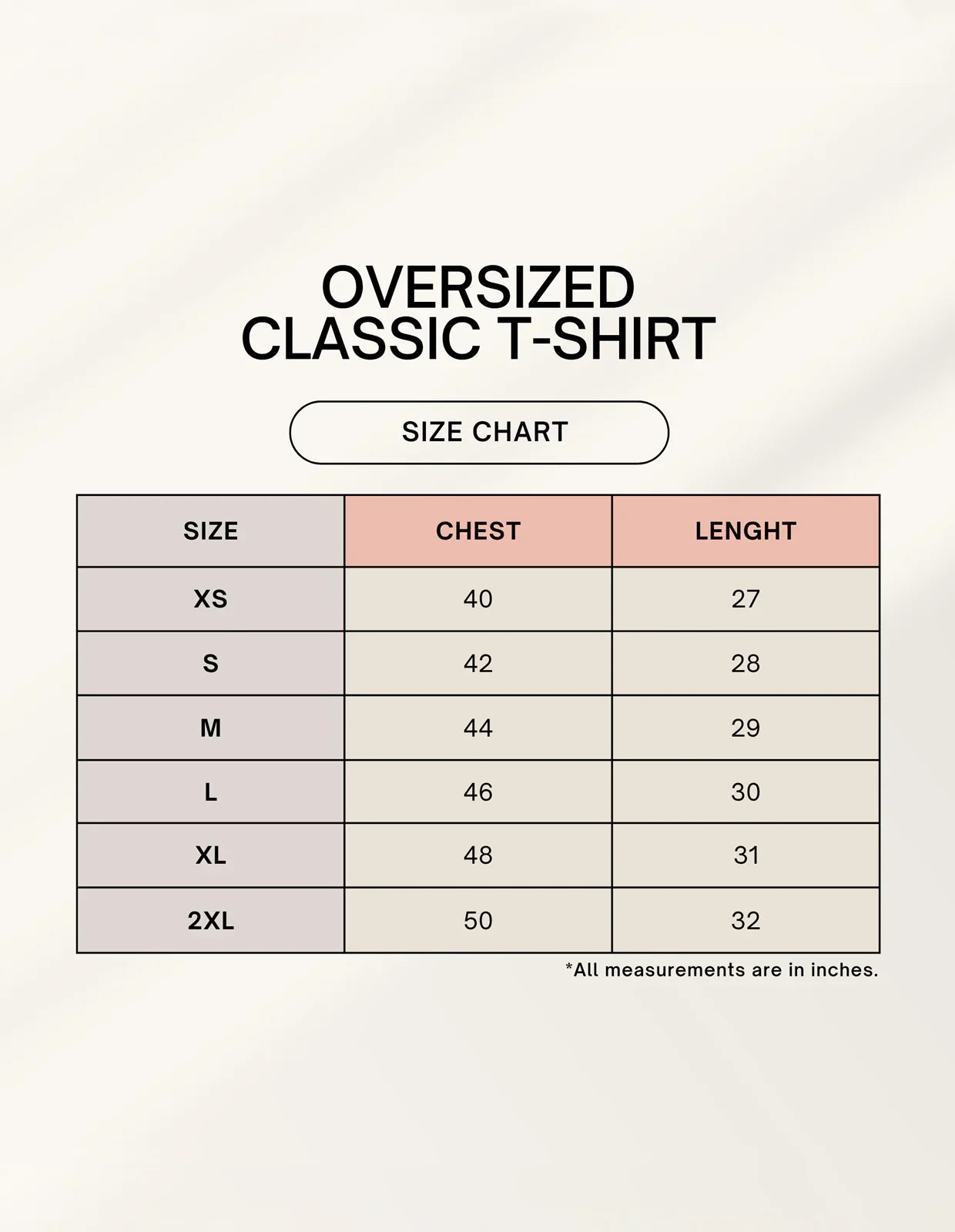 Color_Size Chart