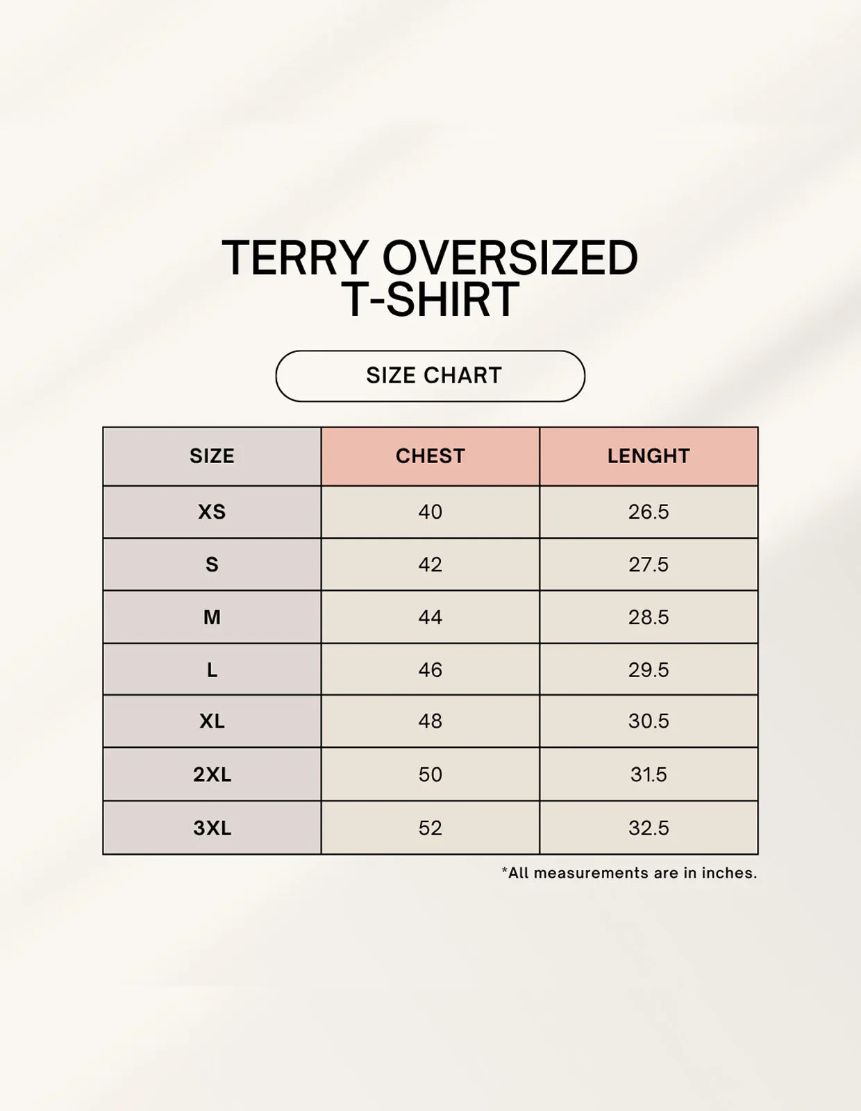 Color_Size Chart